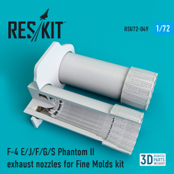 Reskit RSU72-0049 - 1/72 F-4 E/J/F/G/S Phantom II exhaust nozzles for FineMolds