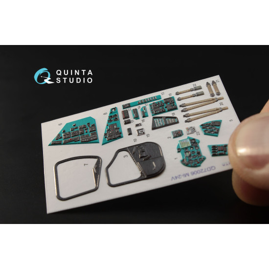 Quinta QD72006 - 1/72 3D-Printed interior for Mi-24V Hind Zvezda kit Quinta QD72006 - 1/72 3D-Printed interior for Mi-24V Hind Zvezda kit