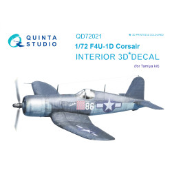 Quinta studio's QD72021 - 1/72 3D-Printed Interior for F4U-1D Corsair (Tamiya)