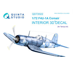 Quinta QD72022 - 1/72 3D-Printed Interior for F4U-1A Corsair (Tamiya kit)