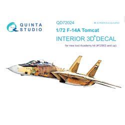 Quinta QD72024 - 1/72 3D-Printed coloured interior for F-14A Academy kit