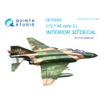 Quinta's QD72029 - 1/72 3D-Printed Interior for F-4E early/F-4EJ (FineMolds kit)