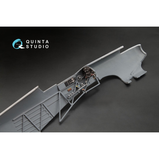 Quinta QD48003 - 1/48 3D-Printed coloured interior for Yak-1 mid.prod all kits Quinta QD48003 - 1/48 3D-Printed coloured interior for Yak-1 mid.prod all kits