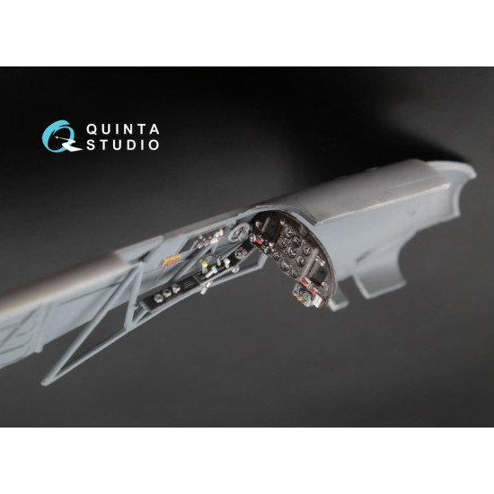 Quinta QD48003 - 1/48 3D-Printed coloured interior for Yak-1 mid.prod all kits Quinta QD48003 - 1/48 3D-Printed coloured interior for Yak-1 mid.prod all kits