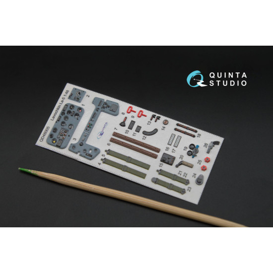 Quinta QD48005 - 1/48 3D-Printed interior for Lavochkin La-5 (Zvezda)