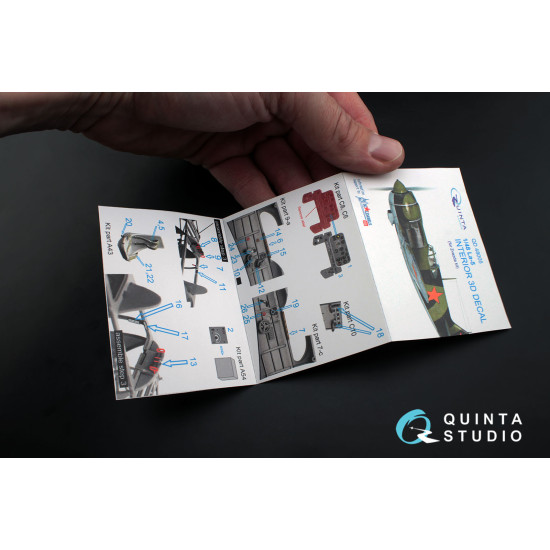 Quinta QD48005 - 1/48 3D-Printed interior for Lavochkin La-5 (Zvezda)