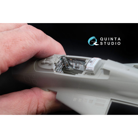 Quinta QD48008 - 1/48 3D-Printed and Coloured Interior for MiG-29 (9-12) (GWH Kit)