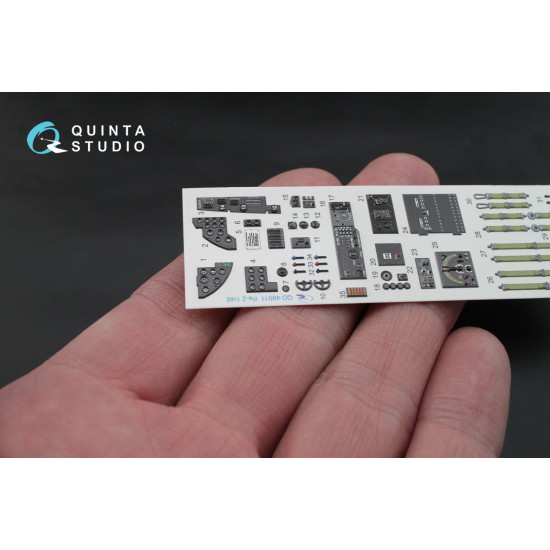 Quinta QD48011 - 1/48 3D-Printed interior for Pe-2 Zvezda kit