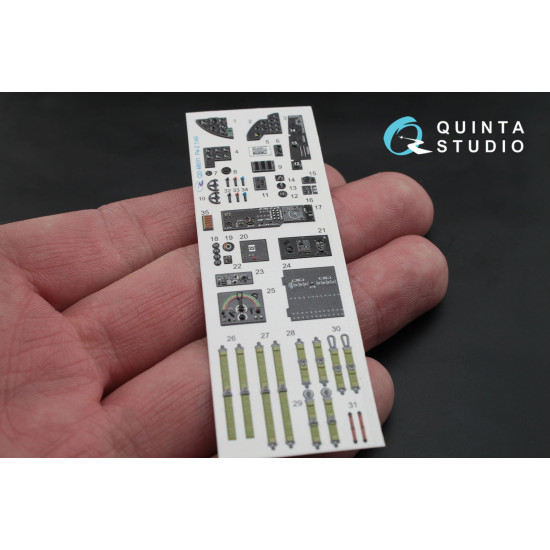 Quinta QD48011 - 1/48 3D-Printed interior for Pe-2 Zvezda kit
