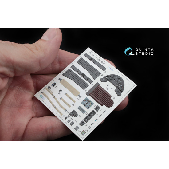 Quinta QD48017 - 1/48 3D-Printed interior for Su-2 (Zvezda kit)