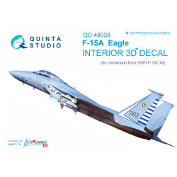Quinta QD48038 - 1/48 3D-Printed & coloured interior for F-15A GWH kit