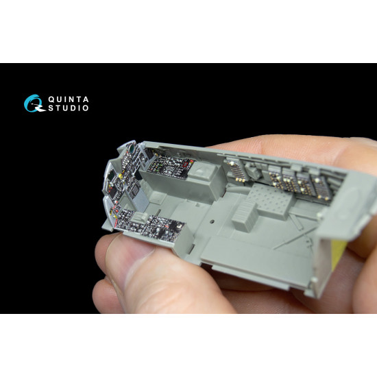 Quinta QD48039 - 1/48 3D-Printed coloured interior for F-15C GWH kit Quinta QD48039 - 1/48 3D-Printed coloured interior for F-15C GWH kit