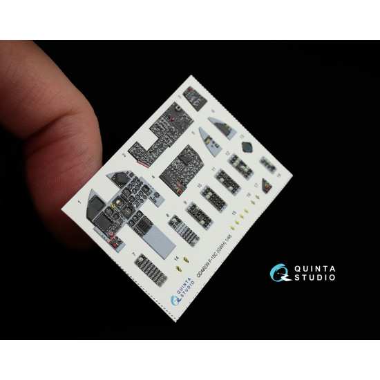Quinta QD48039 - 1/48 3D-Printed coloured interior for F-15C GWH kit
