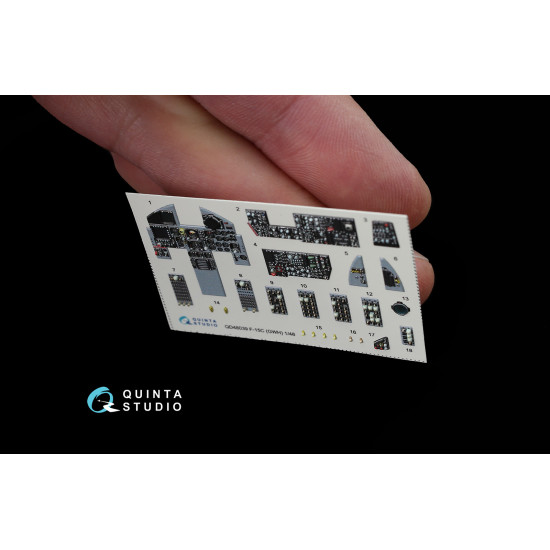 Quinta QD48039 - 1/48 3D-Printed coloured interior for F-15C GWH kit