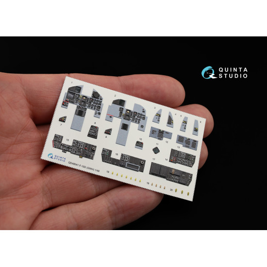 Quinta QD48041 - 1/48 3D-Printed & coloured interior for F-15D GWH kit