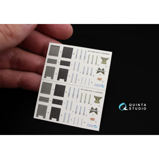 Quinta QD48041 - 1/48 3D-Printed & coloured interior for F-15D GWH kit