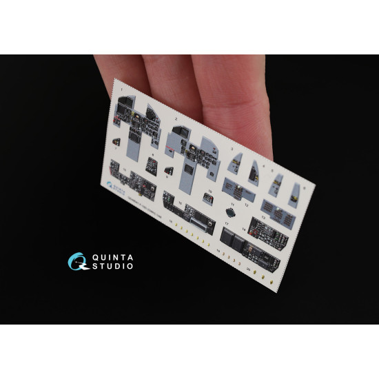 Quinta QD48041 - 1/48 3D-Printed & coloured interior for F-15D GWH kit