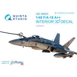 Quinta QD48043 - 1/48 3D-Printed coloured interior for F/A-18 A++ kinetic kit