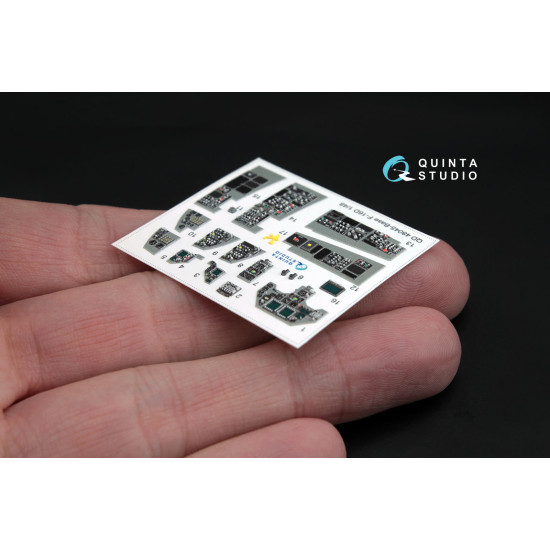 Quinta QD48045 - 1/48 3D-Printed interior for F-16D (block 30/40/50) (Kinetic kit) Quinta QD48045 - 1/48 3D-Printed interior for F-16D (block 30/40/50) (Kinetic kit)