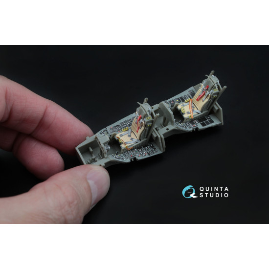 Quinta QD48045 - 1/48 3D-Printed interior for F-16D (block 30/40/50) (Kinetic kit) Quinta QD48045 - 1/48 3D-Printed interior for F-16D (block 30/40/50) (Kinetic kit)