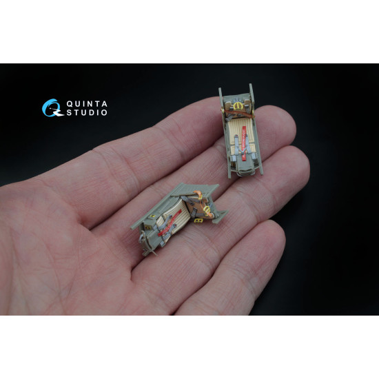 Quinta QD48045 - 1/48 3D-Printed interior for F-16D (block 30/40/50) (Kinetic kit) Quinta QD48045 - 1/48 3D-Printed interior for F-16D (block 30/40/50) (Kinetic kit)