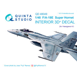 Quinta QD48049 - 1/48 3D-Printed colored interior for F/A-18E (Hasegawa kit)