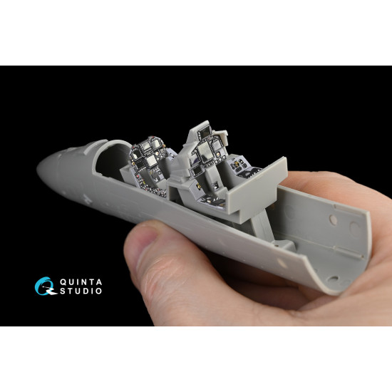 Quinta QD48051 - 1/48 3D-Printed interior for F/A-18F late / EA-18G (Hasegawa)