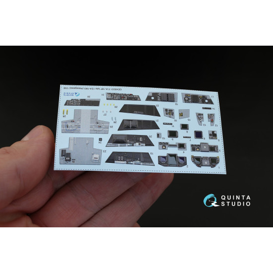 Quinta QD48051 - 1/48 3D-Printed interior for F/A-18F late / EA-18G (Hasegawa)