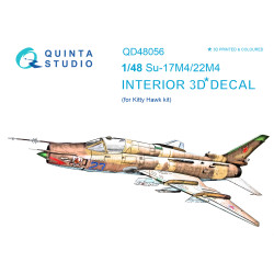 Quinta QD48056 - 1/48 3D-Printed interior for Su-17M4/22M4 (KittyHawk kit)