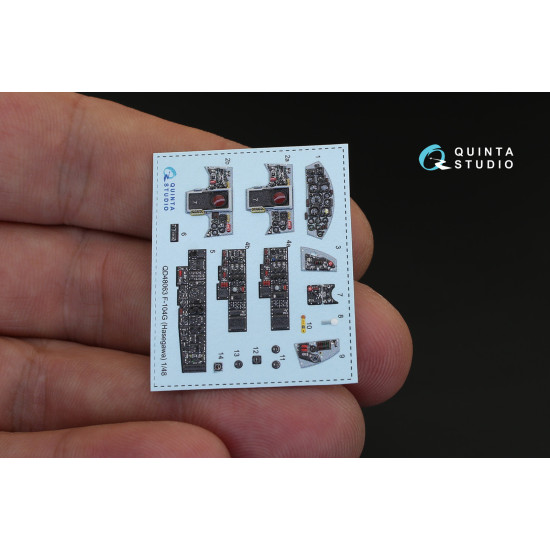 Quinta QD48063 - 1/48 3D-Printed & coloured interior for F-104G Hasegawa kit
