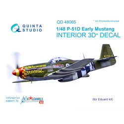 Quinta QD48065 - 1/48 3D-Printed coloured interior for P-51D Early Eduard