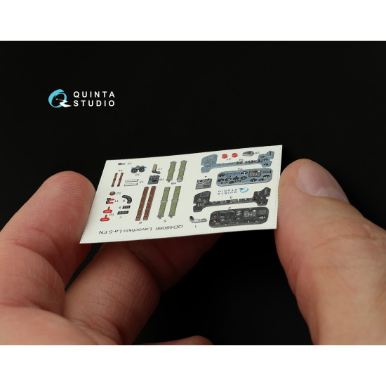 Quinta QD48066 - 1/48 3D-Printed colored interior for La-5FN Zvezda kit