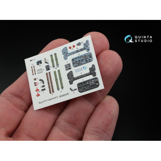 Quinta QD48066 - 1/48 3D-Printed colored interior for La-5FN Zvezda kit