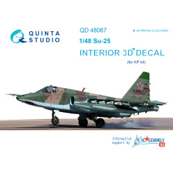 Quinta QD48067 - 1/48 3D-Printed & coloured Interior for Su-25 (KP kit)