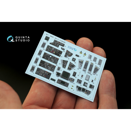 Quinta QD48074 - 1/48 3D-Printed coloured interior for F-14D AMK kit