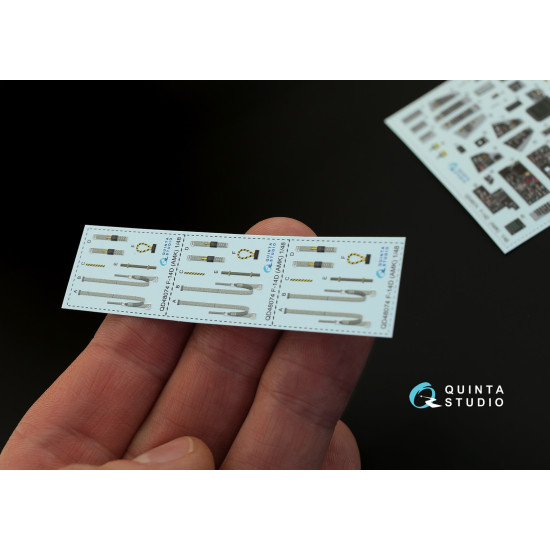 Quinta QD48074 - 1/48 3D-Printed coloured interior for F-14D AMK kit