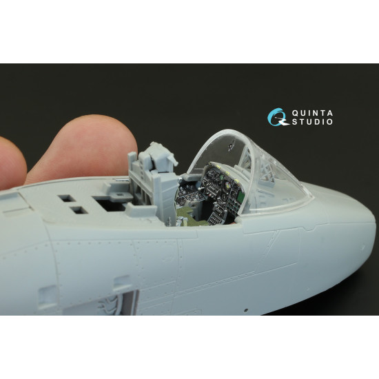 Quinta QD48076 - 1/48 3D-Printed & Coloured Interior for A-10A (Italeri Kit)