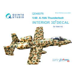 Quinta QD48076 - 1/48 3D-Printed & Coloured Interior for A-10A (Italeri Kit)