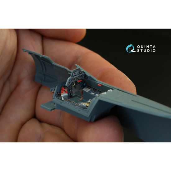 Quinta QD48080 - 1/48 3D-Printed coloured interior for FW 190A-4 Eduard kit Quinta QD48080 - 1/48 3D-Printed coloured interior for FW 190A-4 Eduard kit