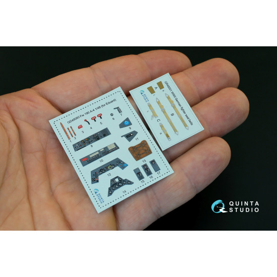 Quinta QD48080 - 1/48 3D-Printed coloured interior for FW 190A-4 Eduard kit Quinta QD48080 - 1/48 3D-Printed coloured interior for FW 190A-4 Eduard kit