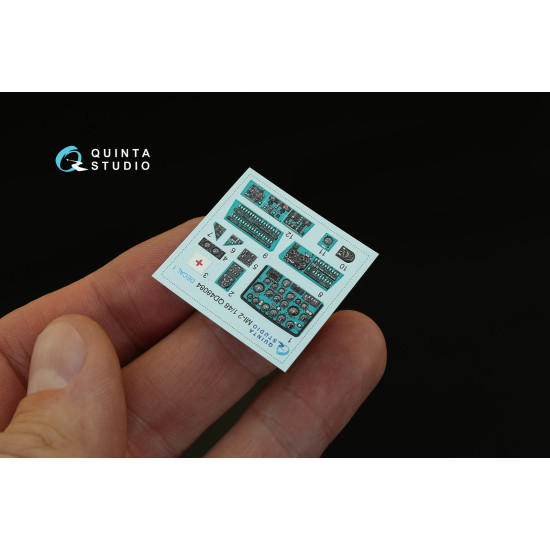 Quinta studio's QD48084 - 1/48 Interior 3D decal for Mi-2 (Aeroplast kit)