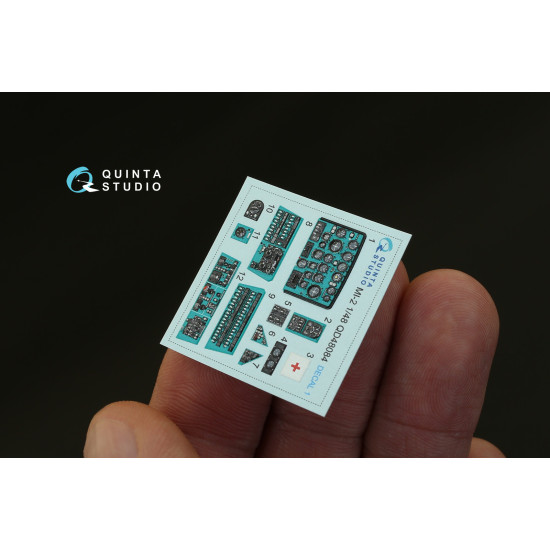 Quinta studio's QD48084 - 1/48 Interior 3D decal for Mi-2 (Aeroplast kit)