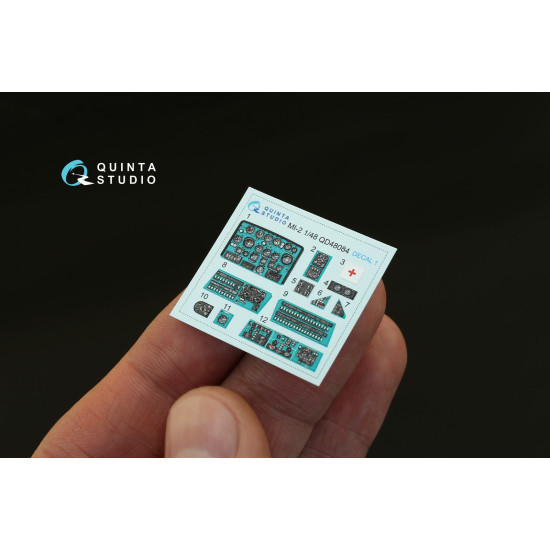 Quinta studio's QD48084 - 1/48 Interior 3D decal for Mi-2 (Aeroplast kit)