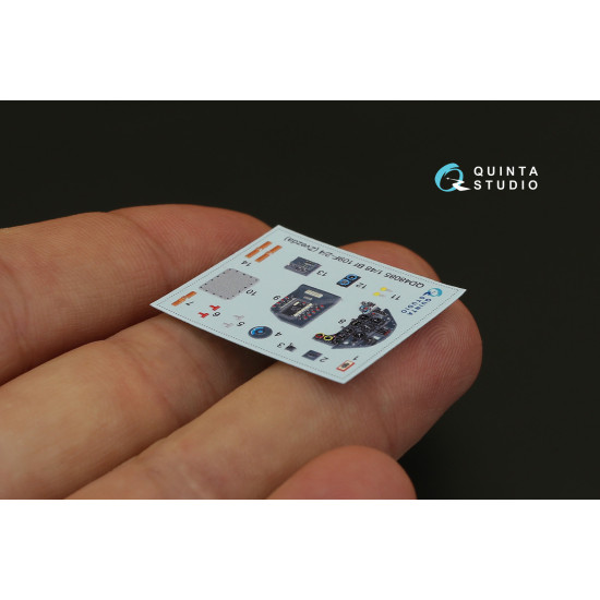 Quinta QD48085 - 1/48 3D-Printed coloured interior for Bf 109F-2/F-4 Zvezda