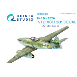 Quinta QD48089 - 1/48 3D-Printed & coloured interior for Me-262A (HobbyBoss kit)