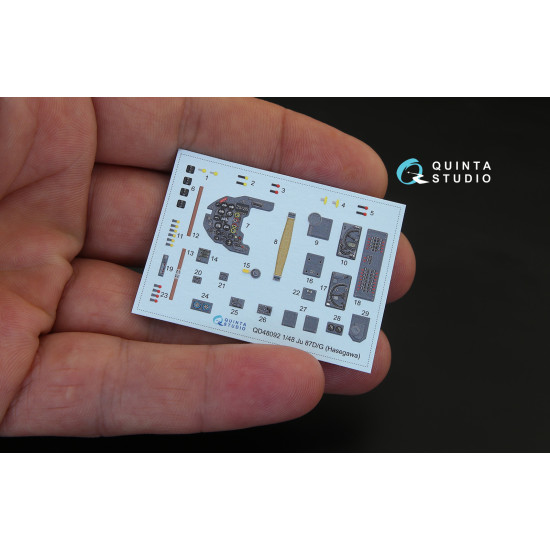 Quintas QD48092 - 1/48 3D-Printed Interior for Ju 87D/G (Hasegawa kit)