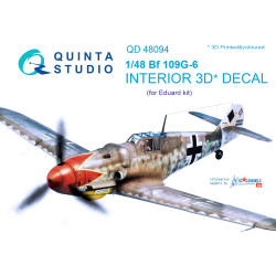 Quintas QD48094 - 1/48 3D-Printed Interior for Bf 109G-6 (Eduard kit)