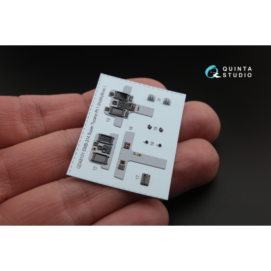 Quinta QD48101 - 1/48 3D-Printed interior for EMB-314 Super Tucano (HobbyBoss)