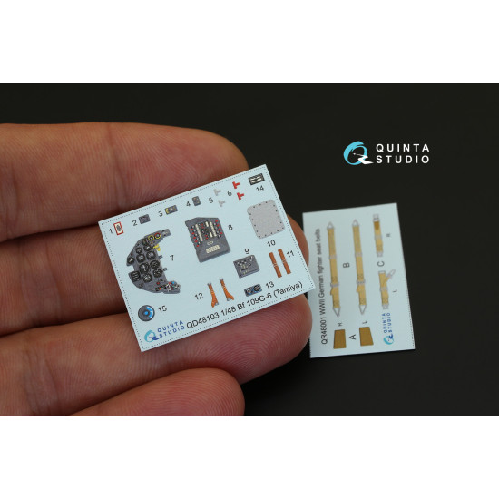 Quinta QD48103 - 1/48 3D-Printed coloured interior for Bf 109G-6 Tamiya kit