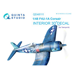 Quinta QD48111 - 1/48 3D-Printed interior for F4U-1A Corsair (Tamiya)